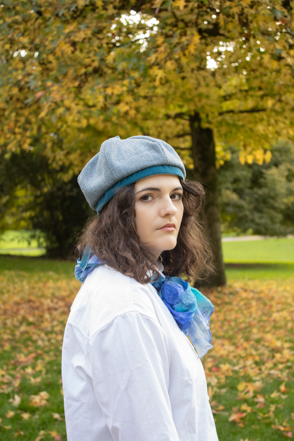 Amelie beret in Provence wool blend