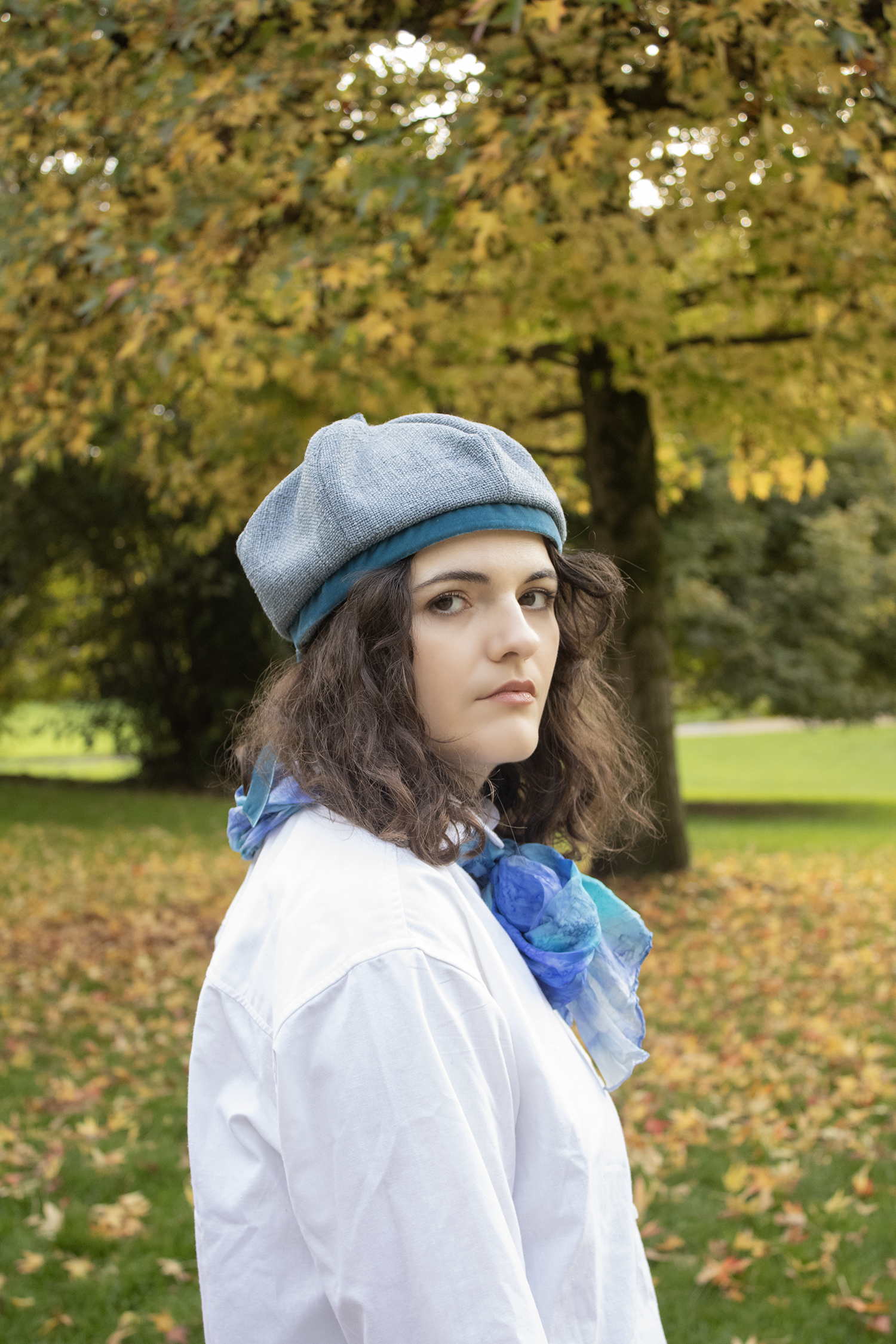 Amelie beret in Provence wool blend
