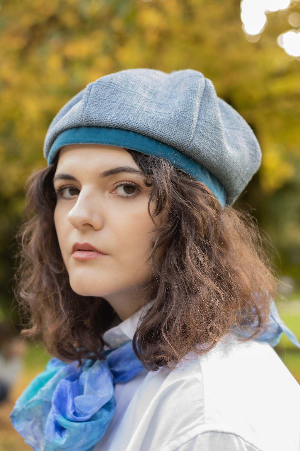 Amelie beret in Provence wool blend