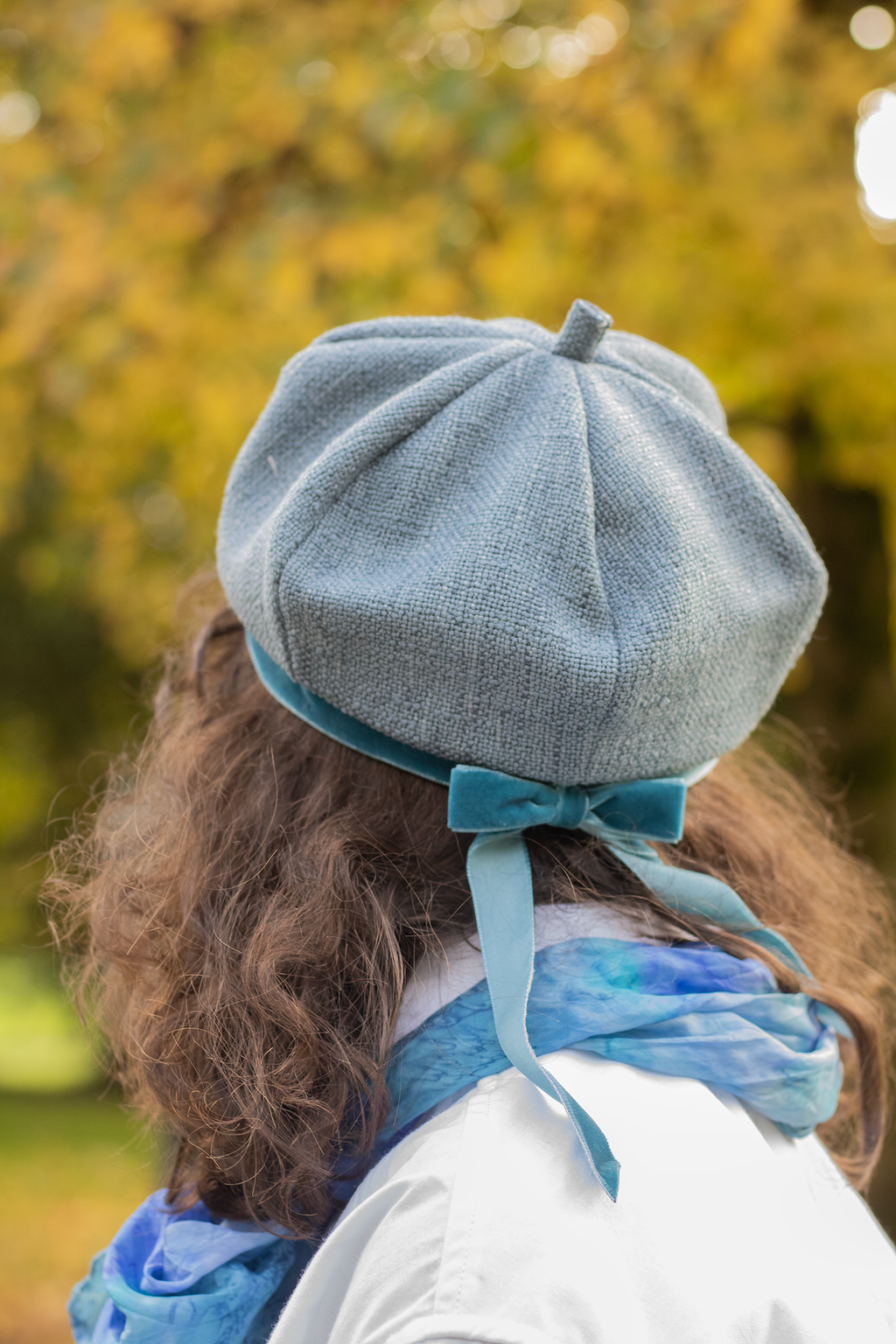 Amelie beret in Provence wool blend